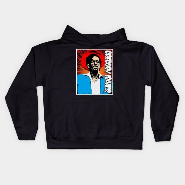 Gregory Isaacs Pop Art  Design Kids Hoodie by Flasher